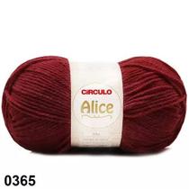Fio Alice Círculo - Cor 365 Marsala - 100g