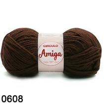 Fio amiga 100 gr cor 608 marrom chocolate - círculo