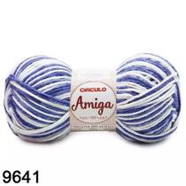 Fio amiga 100 gr cor 9641 mescla onda