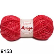 Fio Amiga 100g Cor 9153 Mescla Cabaré Vermelho - Círculo