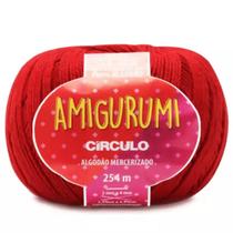 Fio Amigurumi c/ 254m Círculo - Cor 3402 Vermelho-Círculo Fio Amigurumi c/ 254m Círculo - Cor 3402 Vermelho-Círculo