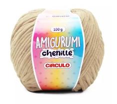 Fio Amigurumi Chenille Cor 7062 Amendoim 100g - Círculo