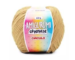 FIO AMIGURUMI CHENILLE COR 7066 CARAMELITO 100G CÍRCULO - Fio para Crochê e Tricô