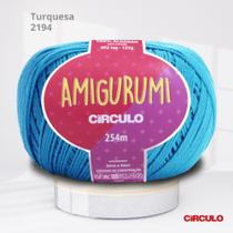 Fio Amigurumi Circulo 254m Cor Azul Turquesa 2194