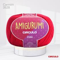 Fio Amigurumi Circulo 254m Cor Carmim 3528