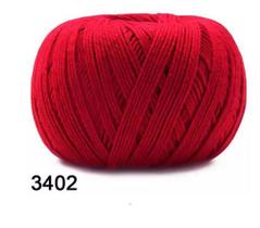 Fio amigurumi circulo 254m vermelho círculo 3402