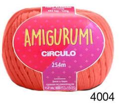 Fio Amigurumi Círculo - Cor : 4004 - Coral Vivo