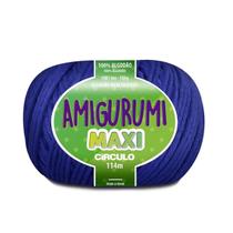 Fio Amigurumi Maxi 135g 2770 Azul Clássico Novelo Lã Círculo