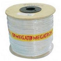 Fio Antena Coaxial Celular Megatron 67% Rg-06 Branco - 300M Fio Antena Coaxial Celular Megatron 67% Rg-06 Branco - 300M