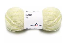 Fio Baby Pingouin 40g Cor 0201 Melão - Lã para Tricô Fio Baby Pingouin 40g Cor 0201 Melão - Lã para Tricô
