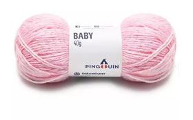 Fio Baby Pingouin 40g Cor 0301 Rosa Baby - Lã para Tricô