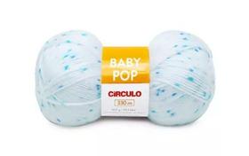 FIO BABY POP CÍRCULO COR 8039 BANHO DE LUA 100 GR - Ideal para Roupas e Acessórios Infantis