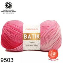 Fio batik circulo 100g cor 9503 rosa inca