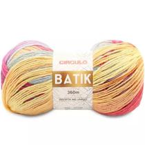 Fio batik circulo 100g cor 9506 sereia amarela verde rosa - 360 metros Fio batik circulo 100g cor 9506 sereia amarela verde rosa - 360 metros