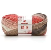 Fio batik circulo 100g cor 9508 batom laranja bege marr