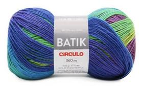 Fio Batik Círculo 100G Cor 9965 Mescla Colibri - 360 Metros