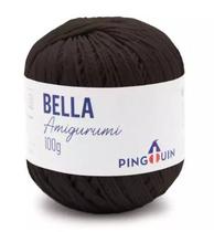 Fio bella amigurumi cor 0716 marrom 203 metros 100 gramas pingouin