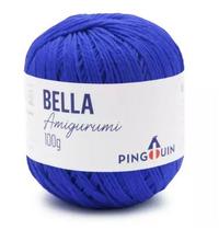 Fio Bella Amigurumi Cor 4579 Azul Bic 203 Metros 100 Gramas Pingouin