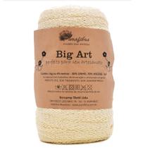 Fio Big Art 104 - Areia 1kg 49 Metros - 30% Linho 70% Viscose