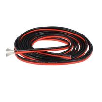 Fio BNTECHGO calibre 16, 0,9 m, silicone, 600 V, vermelho e preto Fio BNTECHGO calibre 16, 0,9 m, silicone, 600 V, vermelho e preto