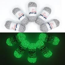 Fio Bulingbuling Glow in Dark, 260 g, 250 ml, cinza, pacote com 5