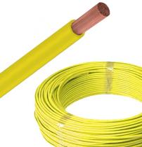 Fio Cabinho 0,75 mm Amarelo Rolo 100 Metros