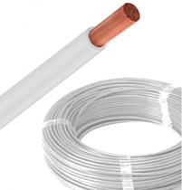 Fio Cabinho 1,5mm Branco rolo com 100 Metros PK Sound