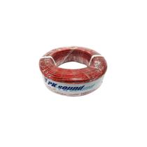 Fio Cabinho 4mm Vermelho Pk Sound Rolo 100 Metros Fio Cabinho 4mm Vermelho Pk Sound Rolo 100 Metros