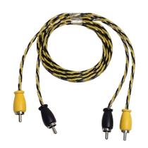 Fio Cabo Adaptador Rca Estéreo Emborrachado 50cm Uniq Cable Fio Cabo Adaptador Rca Estéreo Emborrachado 50cm Uniq Cable