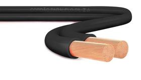 Fio Cabo Cordão Paralelo Sil Preto 2x1mm Rolo 50 Metros