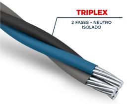 Fio cabo de alumínio triplex / multiplex 16mm - 100M