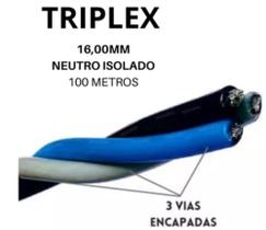 Fio cabo de alumínio triplex / multiplex 16mm - 60M