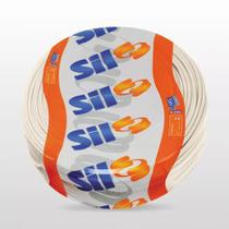 Fio Cabo Flex 1,5mm Rolo Branco 100Mt Sil Fio Cabo Flex 1,5mm Rolo Branco 100Mt Sil