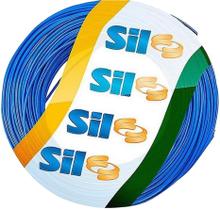 Fio Cabo Flexível 100 metros 750V 2,5mm Azul Sil Fio Cabo Flexível 100 metros 750V 2,5mm Azul Sil