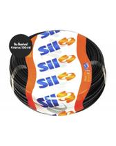 Fio Cabo Flexível 100 metros 750V 4 mm Preto Sil Fio Cabo Flexível 100 metros 750V 4 mm Preto Sil