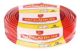 Fio Cabo Flexível 10,00mm Vermelho 100 metros - Megatron