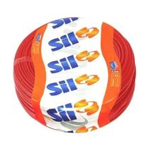 Fio Cabo Flexível 1mm Elétrico Rolo 100 Metros Verm. Sil