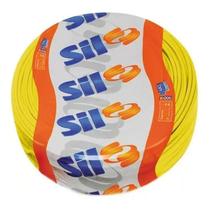 Fio Cabo Flexível 6mm 750v Elétrico 50 Metros Amarelo Sil