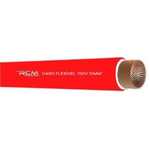 Fio Cabo Flexível 750V 10mm Vermelho para Instalações Residenciais RCM Cabos Elétricos Fio Cabo Flexível 750V 10mm Vermelho para Instalações Residenciais RCM Cabos Elétricos