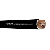 Fio Cabo Flexível 750V 2,5mm Preto para Instalação Elétrica Segura RCM Cabos Elétricos Fio Cabo Flexível 750V 2,5mm Preto para Instalação Elétrica Segura RCM Cabos Elétricos