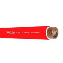 Fio Cabo Flexível 750V 4mm Vermelho para Instalação Elétrica RCM Cabos Elétricos Fio Cabo Flexível 750V 4mm Vermelho para Instalação Elétrica RCM Cabos Elétricos