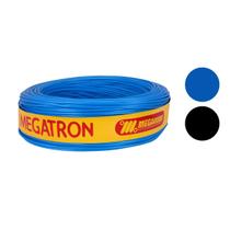 Fio Cabo Flexível Cobre Elétrico 25.0MMX100M Megatron Cor:Preto