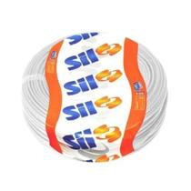 Fio Cabo Flexível Elétrico 16mm Branco Rolo 100 Metros Sil Fio Cabo Flexível Elétrico 16mm Branco Rolo 100 Metros Sil