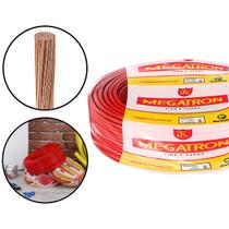 Fio Cabo Flexível Megatron 2,5MMx100M Rolo 750V Várias Cores Azul Preto Vermelho Branco Amarelo