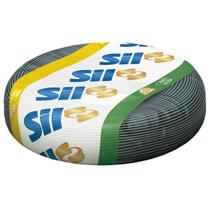 Fio cabo flexível sil 4,0mm preto rolo 100 metros 322407 Fio cabo flexível sil 4,0mm preto rolo 100 metros 322407