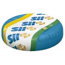 Fio Cabo Flexivel Sil 6,0mm 750V Rolo 100 Metros Azul