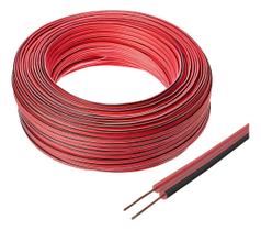 Fio Cabo Paralelo Bicolor Som Led 2 Fios 1,50mm 14AWG Rolo 100m