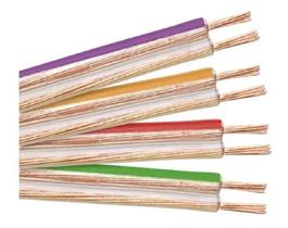 Fio cabo paralelo cristal 2x0,75 laranja permak 79/b