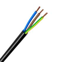 Fio Cabo PP 3x1,0mm 25m Redondo Preto Megatron/RCM/Sil 500V