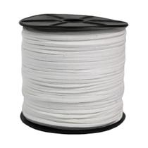 Fio Camurça Branco Tira 2.7mm Para Acessórios Artesanato 50 Metros Fio Camurça Branco Tira 2.7mm Para Acessórios Artesanato 50 Metros